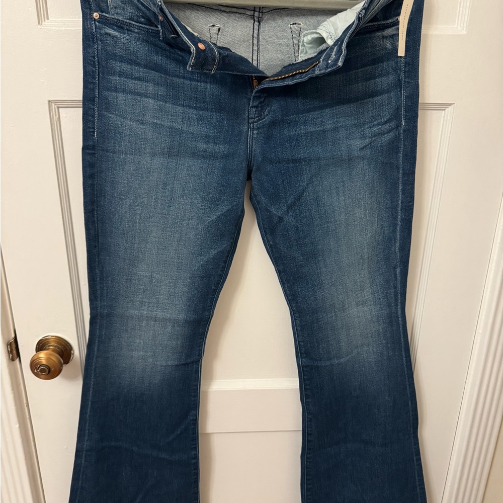 MOTHER Flare Jeans in Deep Blue